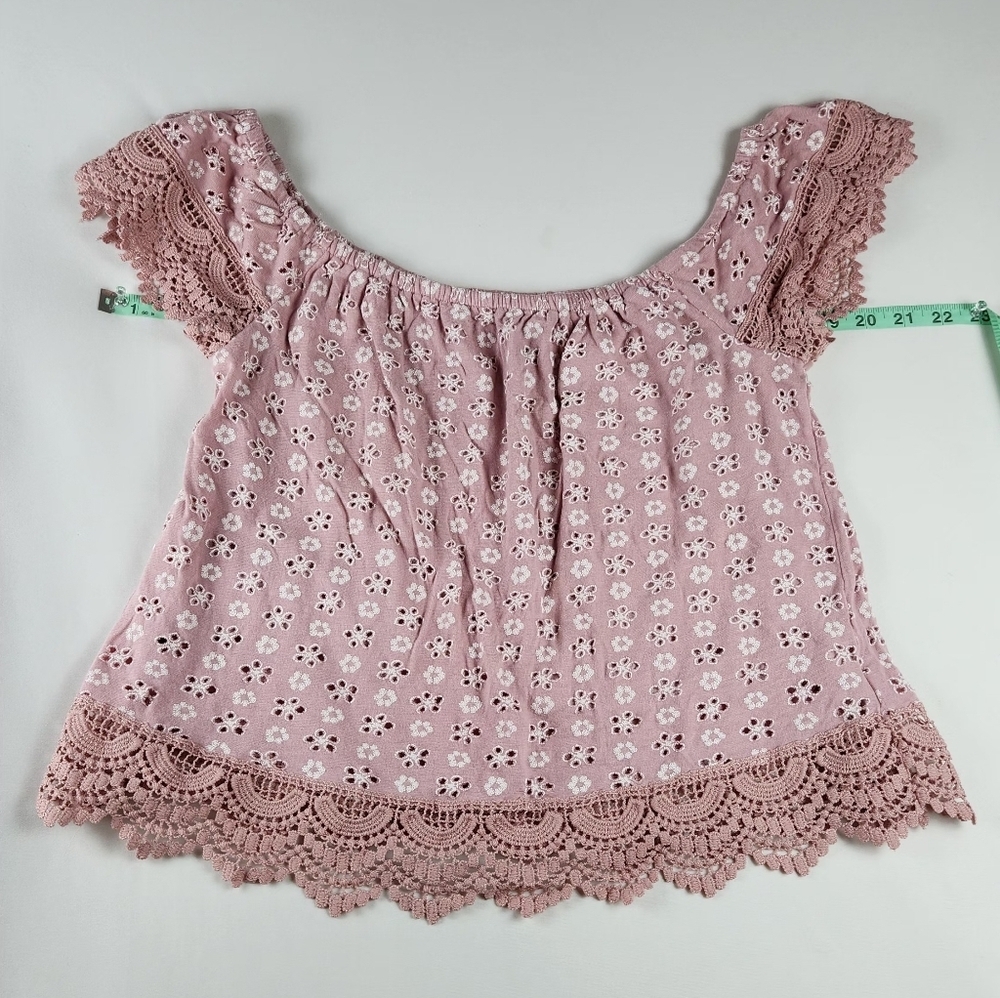 KONTROL CONTEMPORARY SLIGHTLY CROP DUSTY PINK RELAX FIT SZ MEDIUM. 200% COTTON